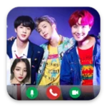 Logo of Bts Video Call android Application 