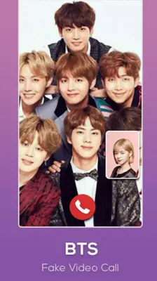 Bts Video Call android App screenshot 2