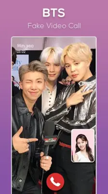 Bts Video Call android App screenshot 3